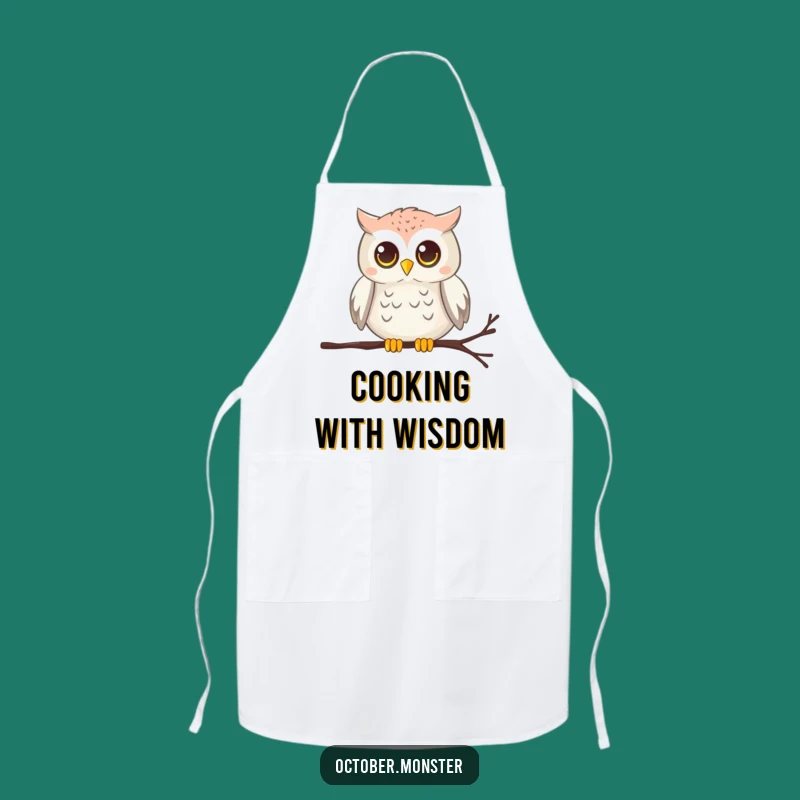 Funny Owl Cobweb Apron - Wise Chirping Cooking Gift