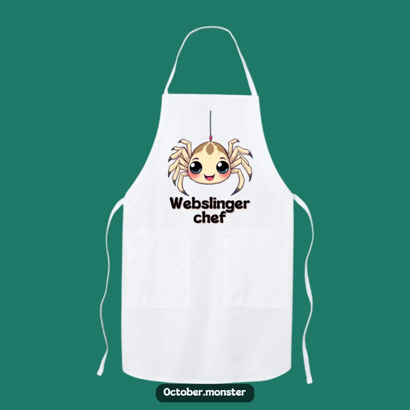 Funny Spider Apron: Web Dweller Chef, Perfect Humorous Kitchen Gift