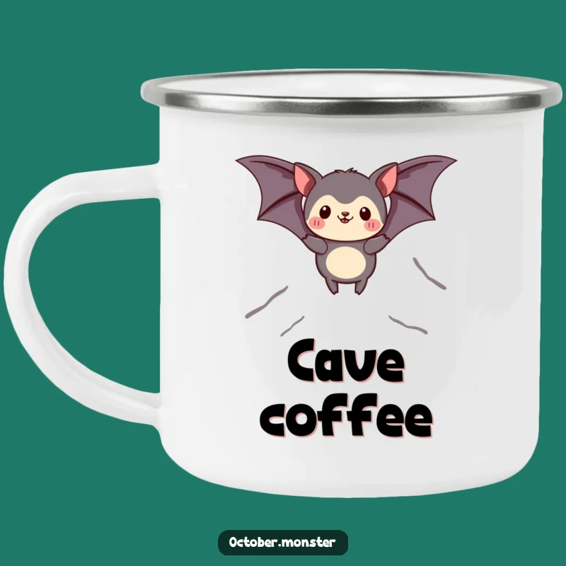 Funny Bat Animal Camping Mug: Sip Under the Stars with a Soaring Friend, Eco-Friendly Funny Gift!