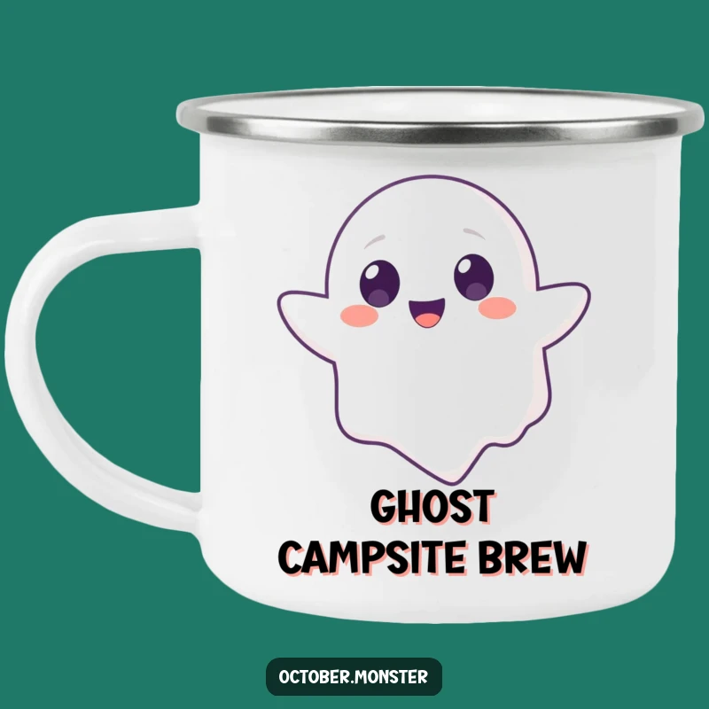 Funny Ghost Animal Camping Mug: Durable Floating Pal, Ideal Humorous Outdoor Gift