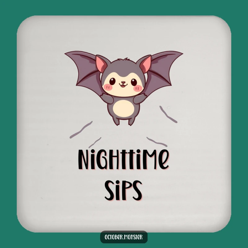 Funny Bat Animal Coaster: Protect Your Table with a Soaring Pal, Chic Funny Gift!