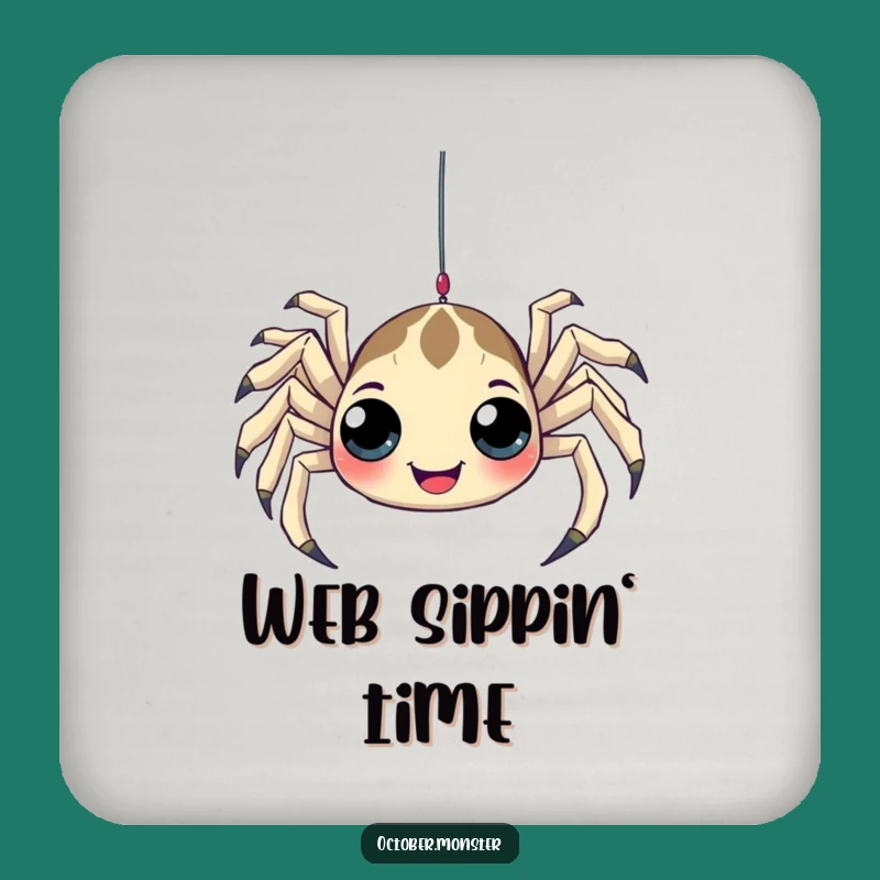 Funny Spider Coaster: Web Dweller Protection, Perfect Humorous Table Saver