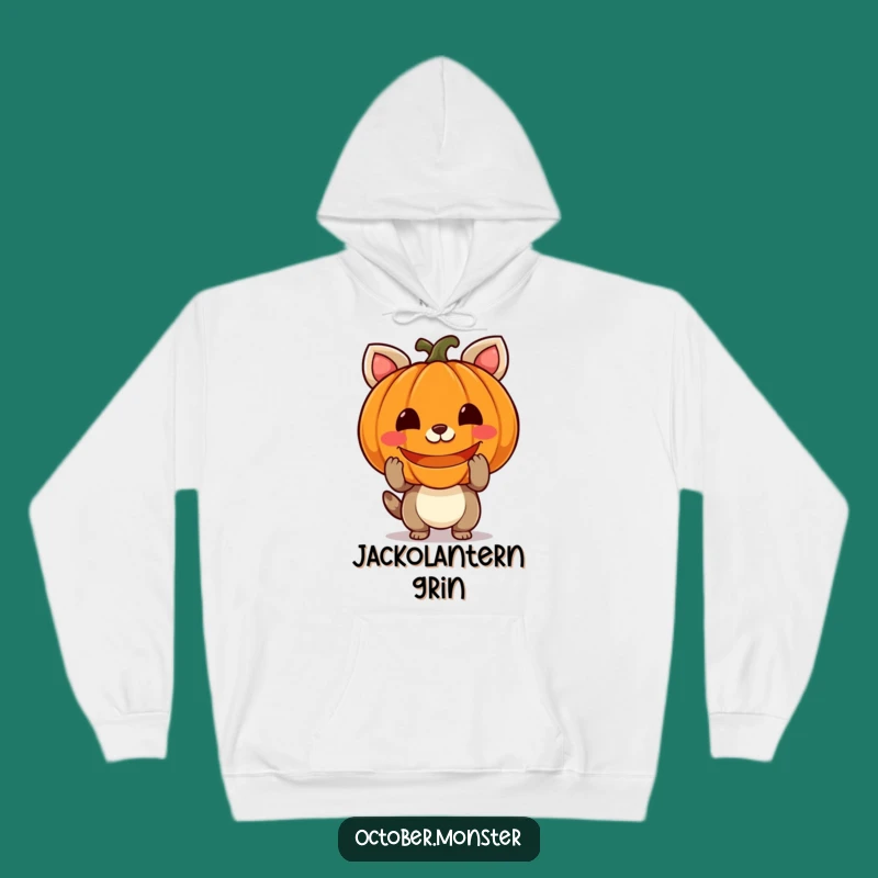 Cozy Funny Pumpkin Animal Hoodie: Warm Up with a Glowing Jack-o'-Lantern Pal, Great Funny Gift!