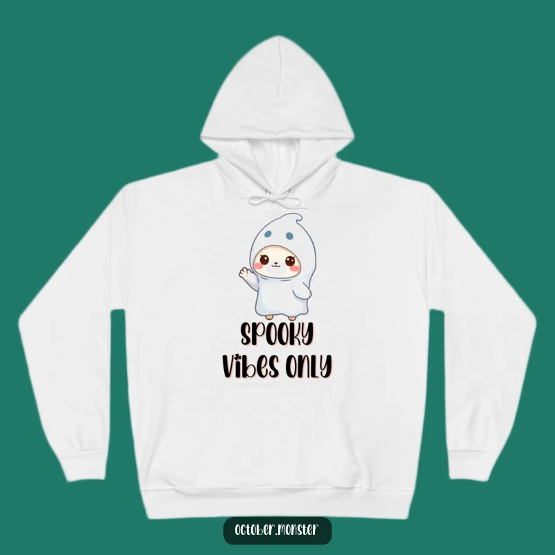 Cozy Funny Ghost Animal Hoodie: Warm Waving Pal, Ultimate Funny Gift for Chilly Spooky Nights!
