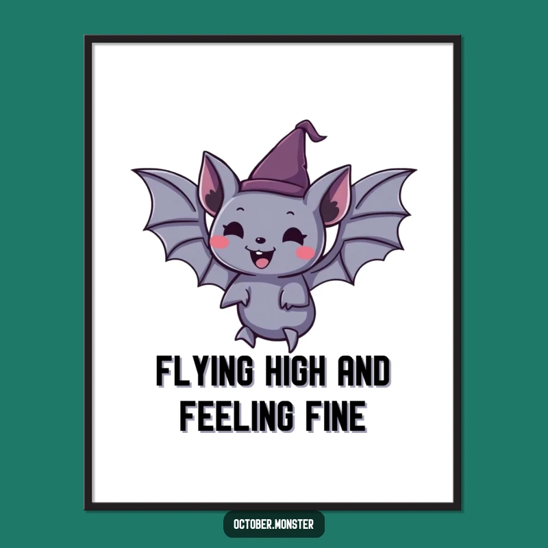 Free Printable Bat Wall Art - Funny Spooky Halloween Downloadable Art for Your Home