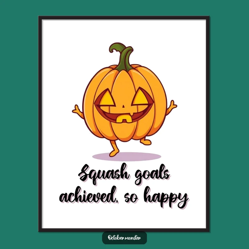 Free Printable Pumpkin Wall Art - Funny Halloween Downloadable Art for Your Decor