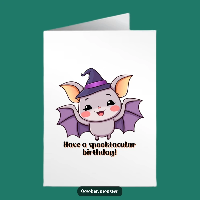 Free Printable Birthday Card: Bat's Birthday Bash, Hilarious Downloadable Gift for Spooky Fun