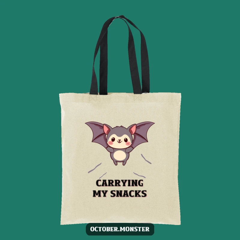 Funny Bat Animal Tote Bag: Carry Your Treasures with this Soaring Friend, Excellent Funny Gift!