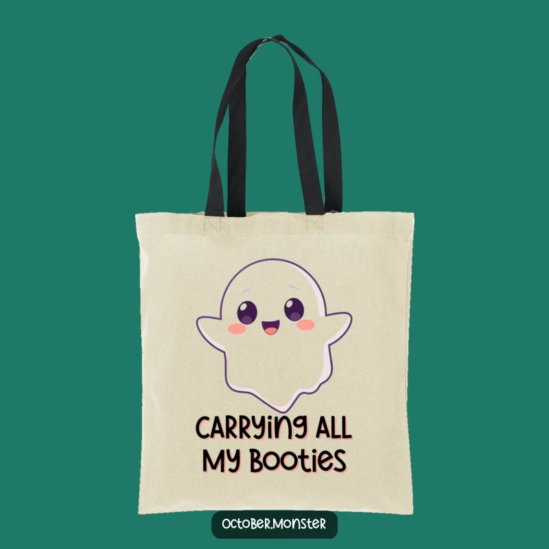 Funny Ghost Animal Tote Bag: Cute Floating Friend, Perfect Everyday Humorous Accessory