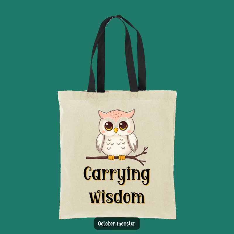Funny Owl Cobweb Tote Bag - Chirping Wise Carrier Gift